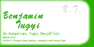 benjamin tugyi business card